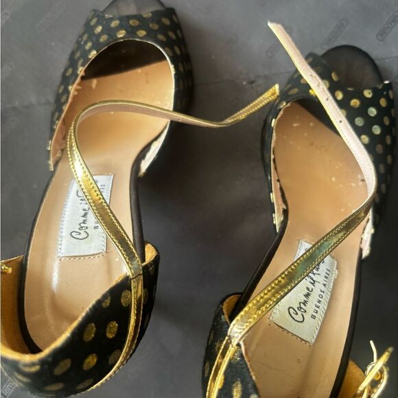 COMME Il FAUT Shoes polka dot y2k sandals rare heels buenos aires open toe - Picture 4 of 9